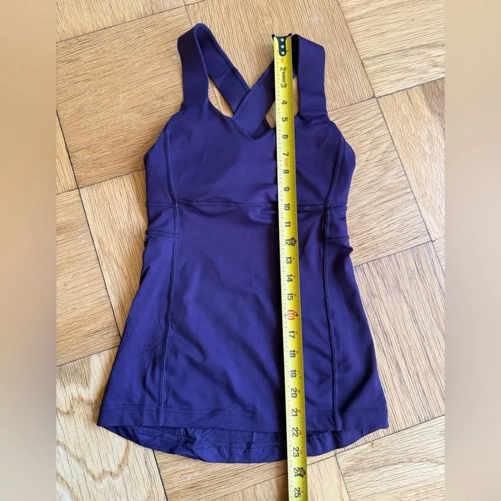 Lululemon Push Ur Limits Tank, Deep Zinfandel, Size 2, EUC